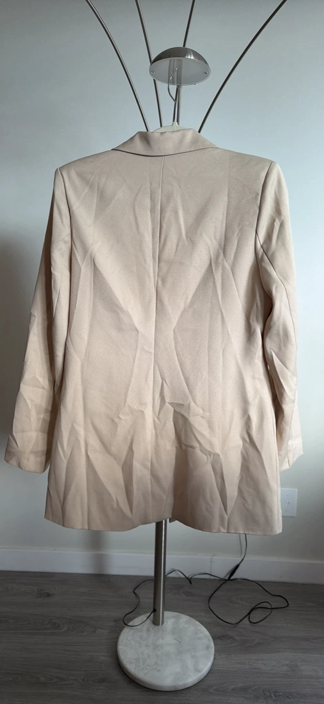 Blazer beige à double boutonnage - photo 2