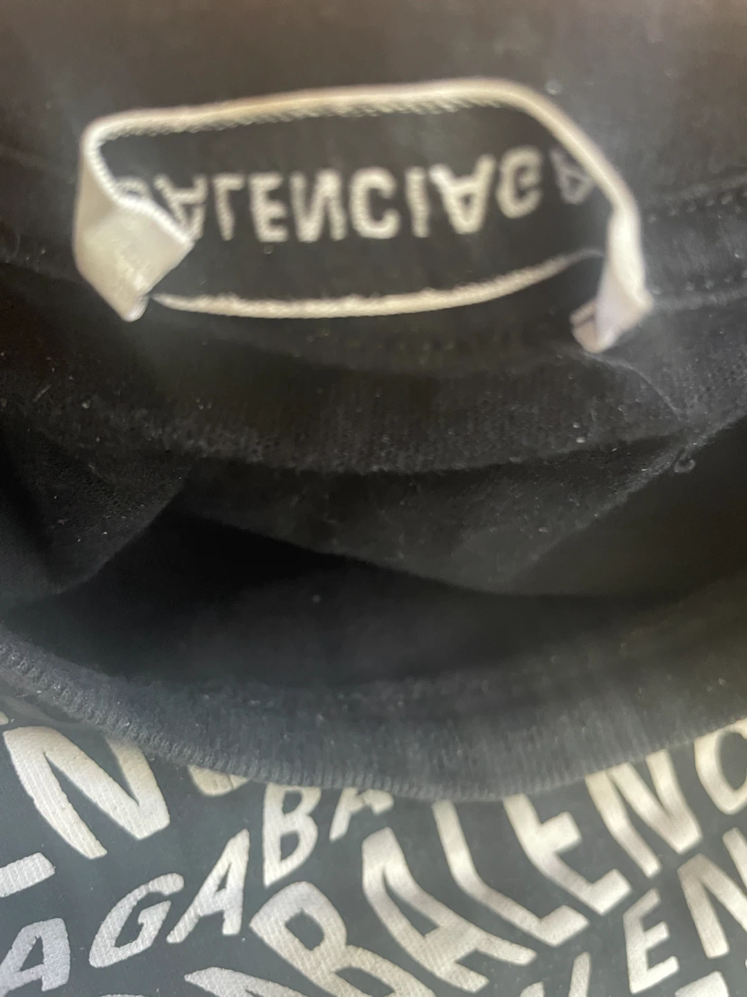 Balenciaga All-Over Logo Crewneck Shirt - Size M - photo 3