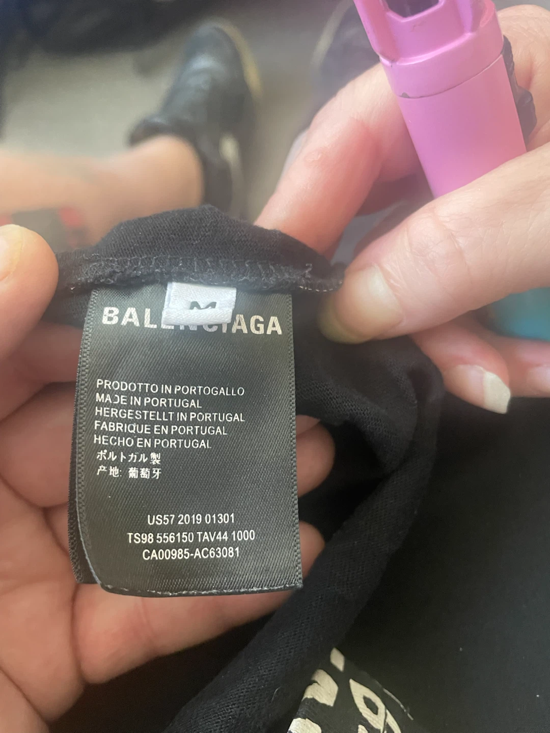 Balenciaga All-Over Logo Crewneck Shirt - Size M - photo 4