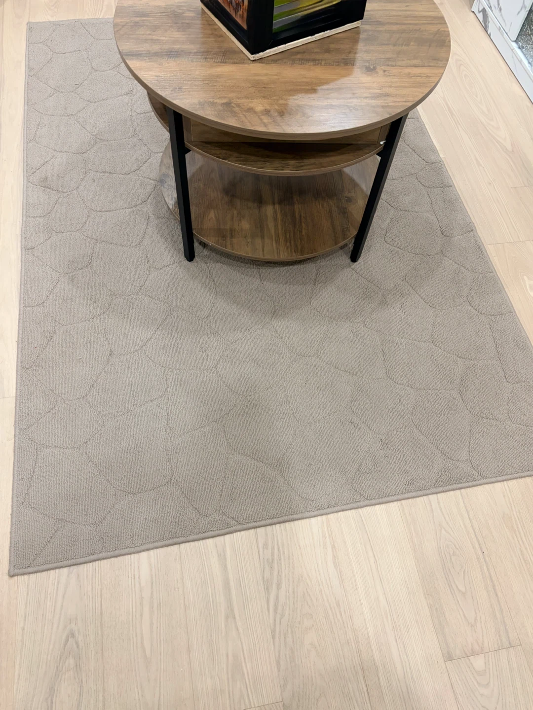 Beige Area Rug with Pebble Pattern - photo 2