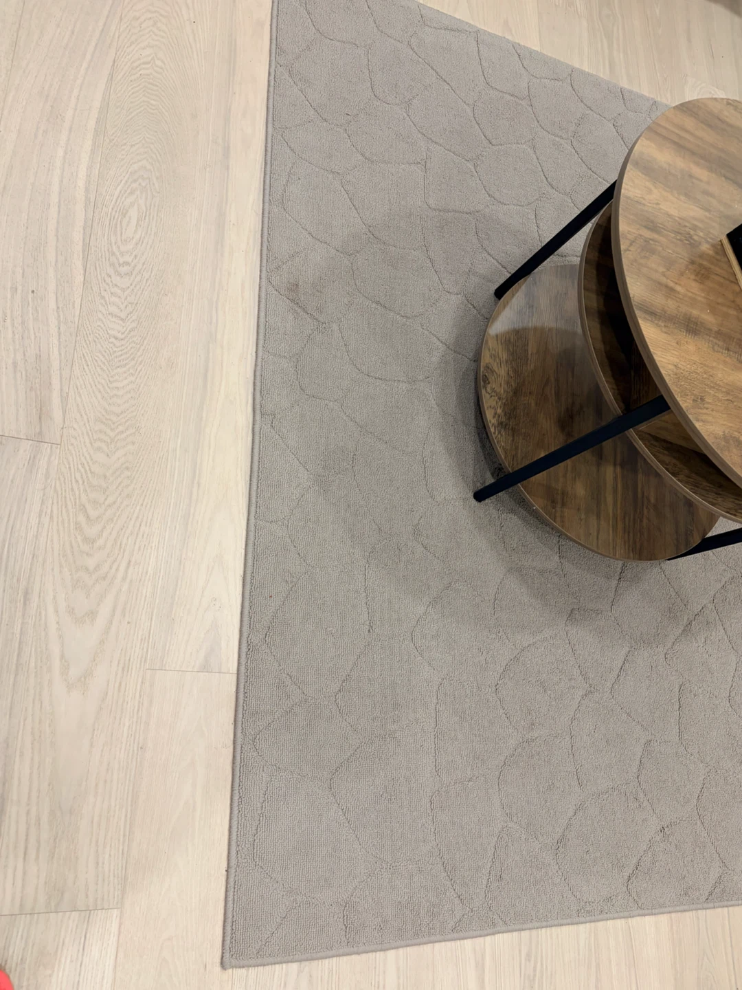 Beige Area Rug with Pebble Pattern - photo 3