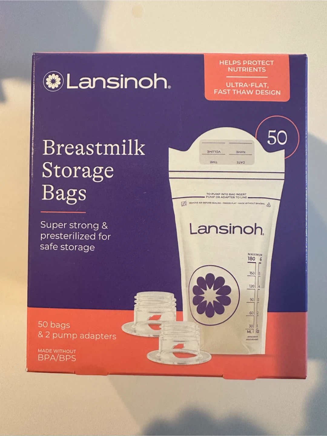 Lansinoh Breastmilk Storage Bags - 50 Count