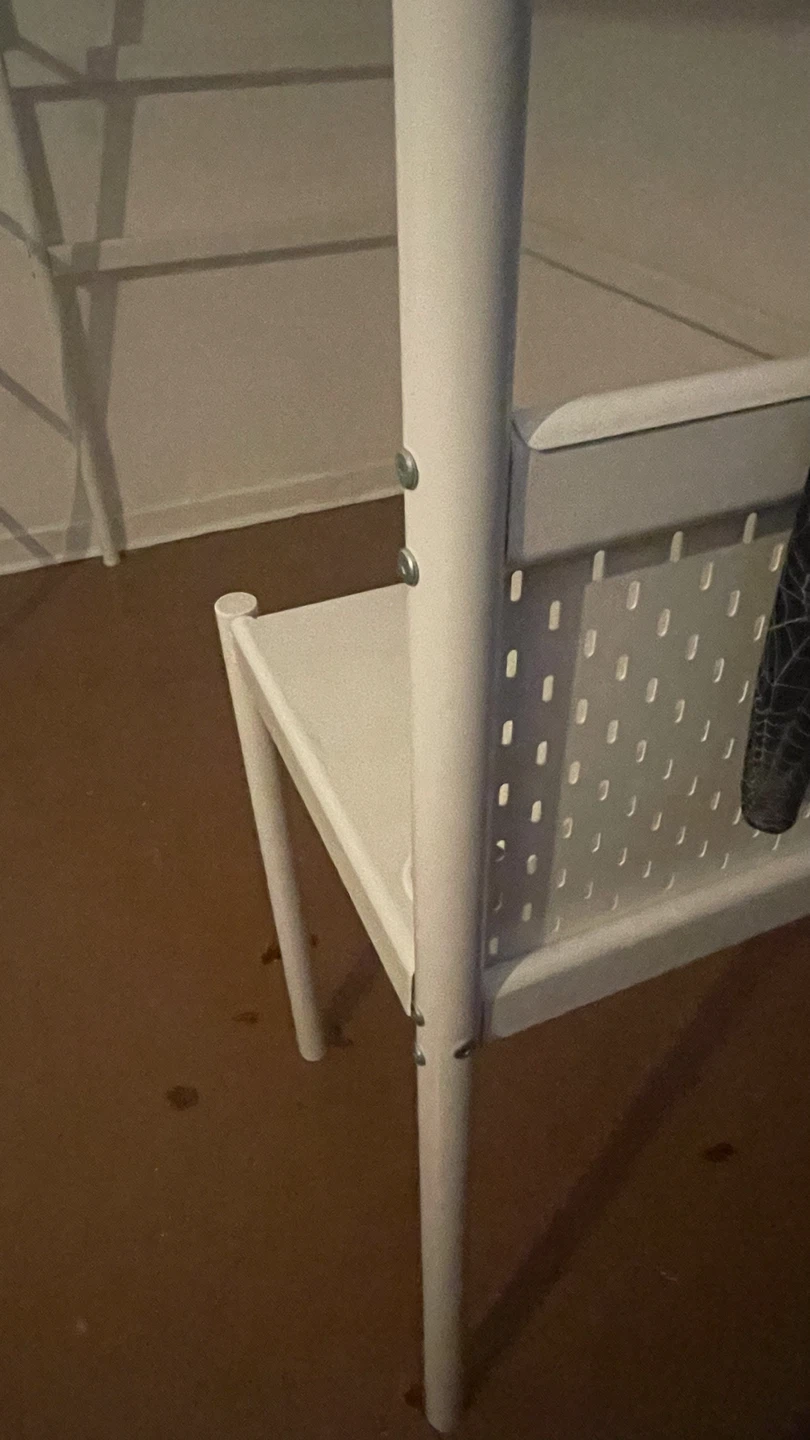 White Loft Bed with Desk - photo 5