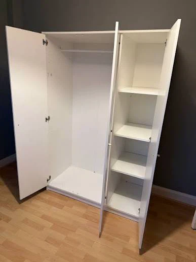 IKEA White Wardrobe with 3 Doors - photo 5