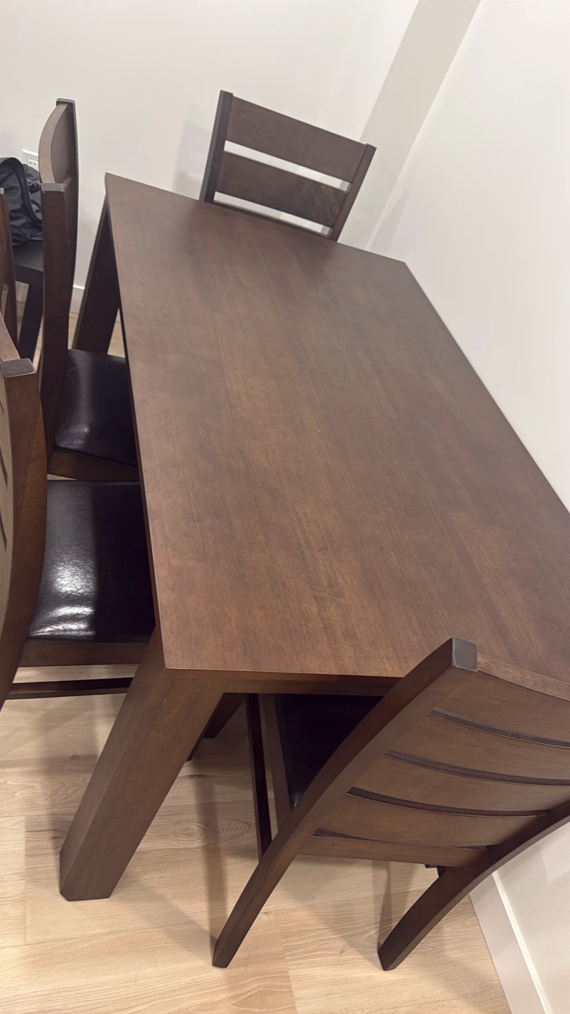 Wooden Dining Chair with Padded Seat - photo 2