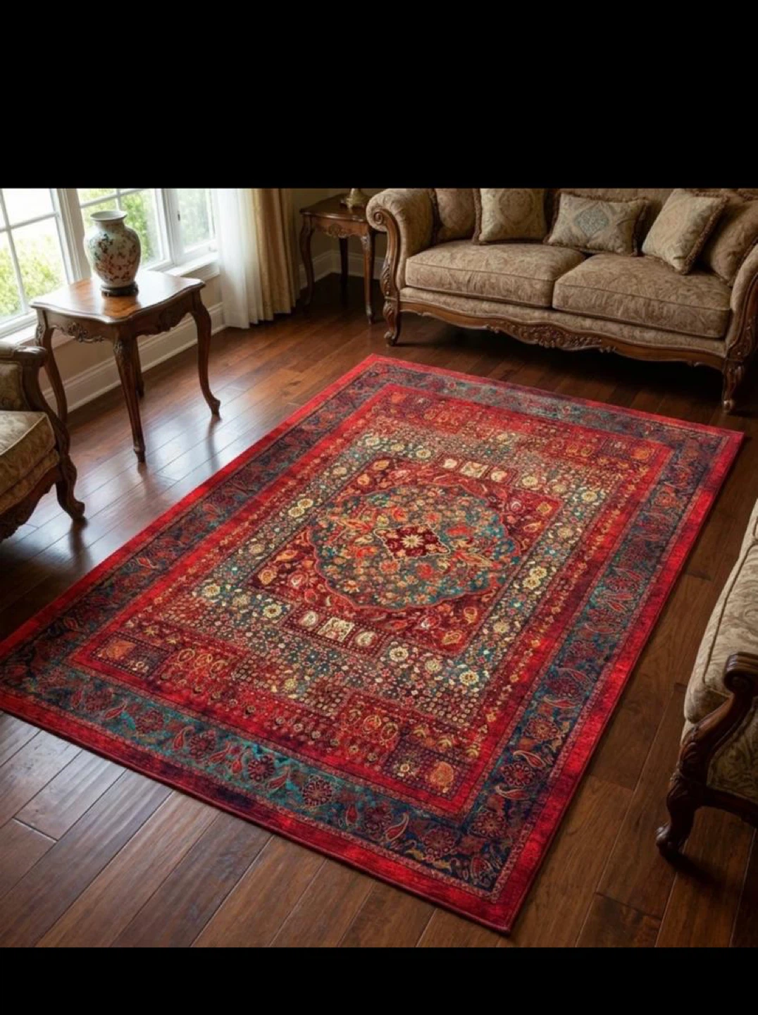 Persian Style Area Rug – Classic Oriental Design