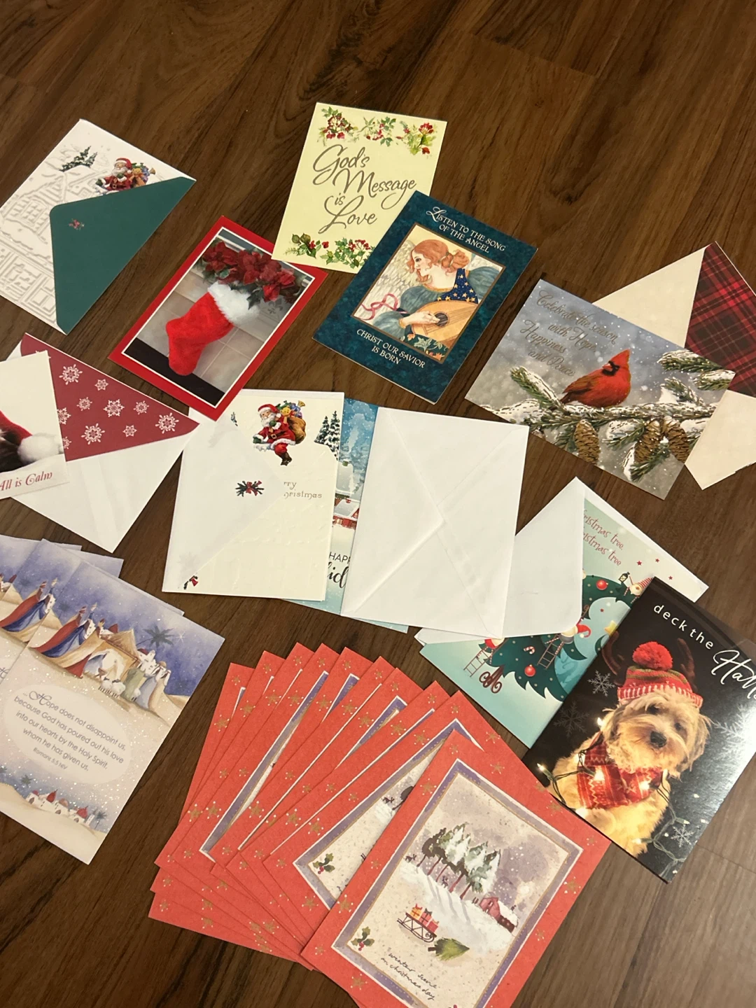 Assorted Christmas Cards with Envelopes