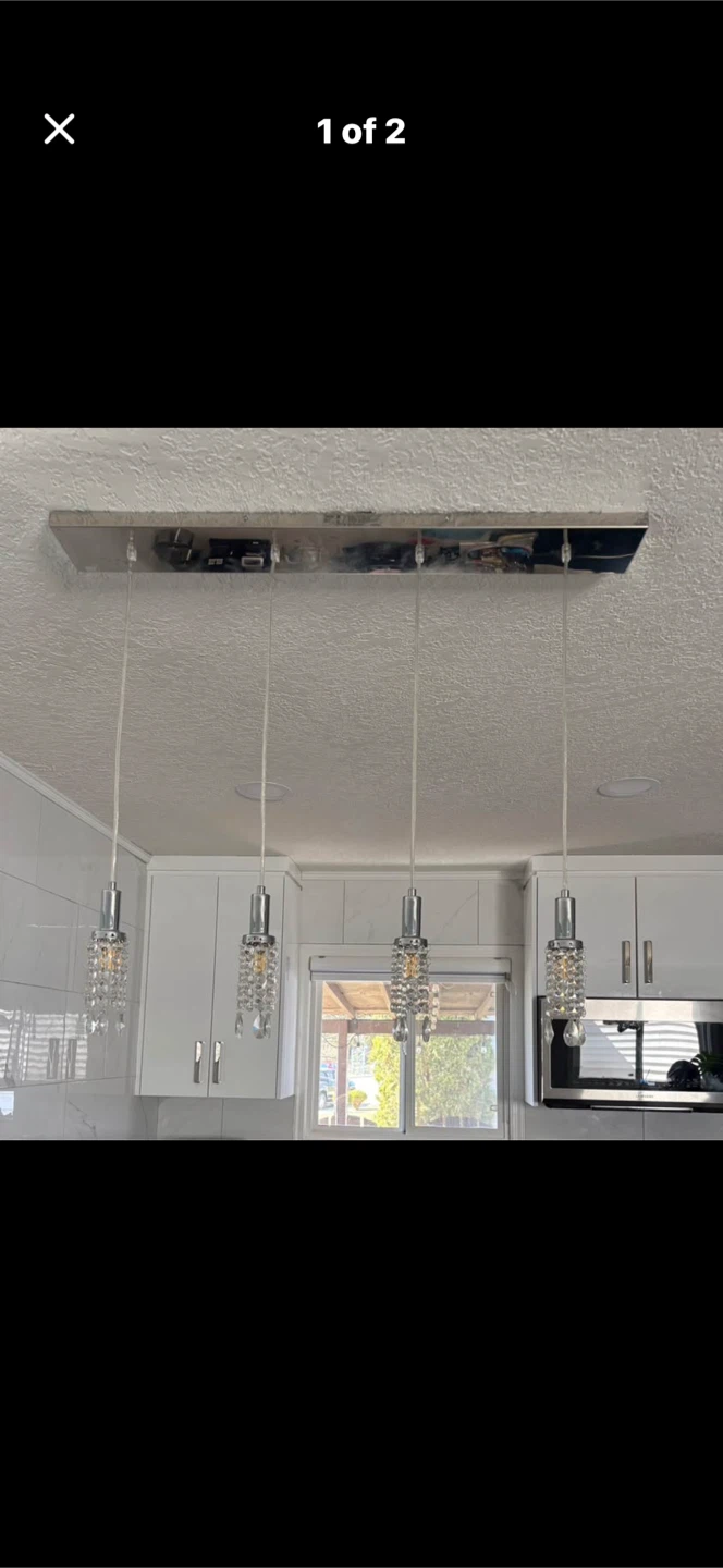 Crystal Pendant Chandelier Light Fixture