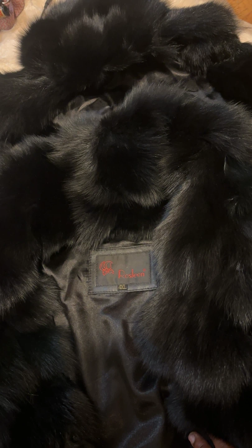 Rosleen Black Faux Fur Coat - photo 2