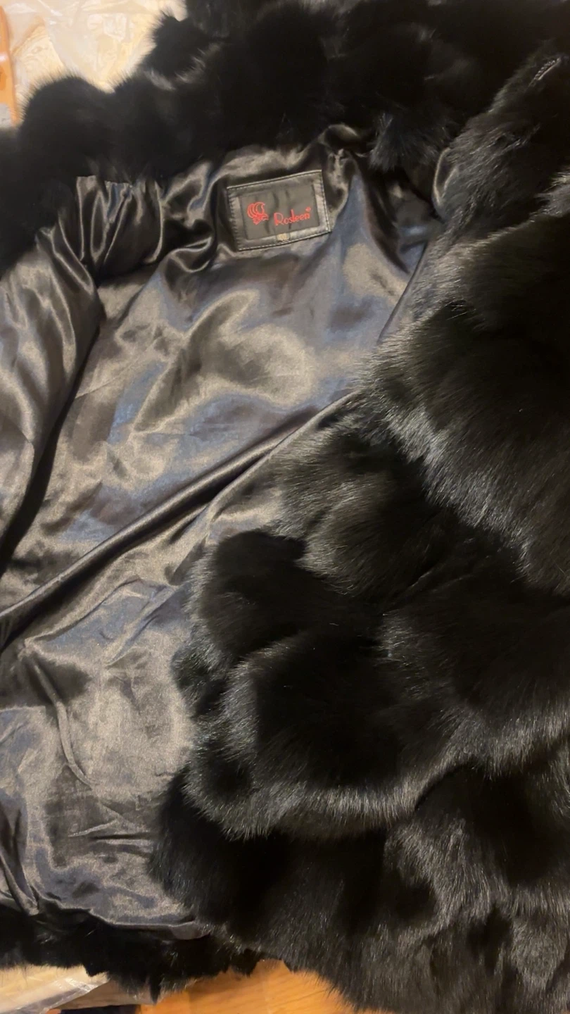 Rosleen Black Faux Fur Coat - photo 3