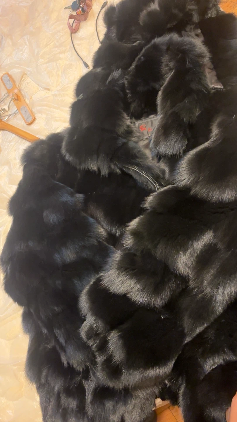 Rosleen Black Faux Fur Coat - photo 4