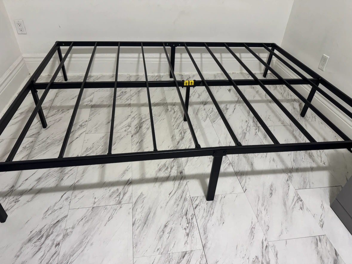 Queen Black Metal Bed Frame - photo 2