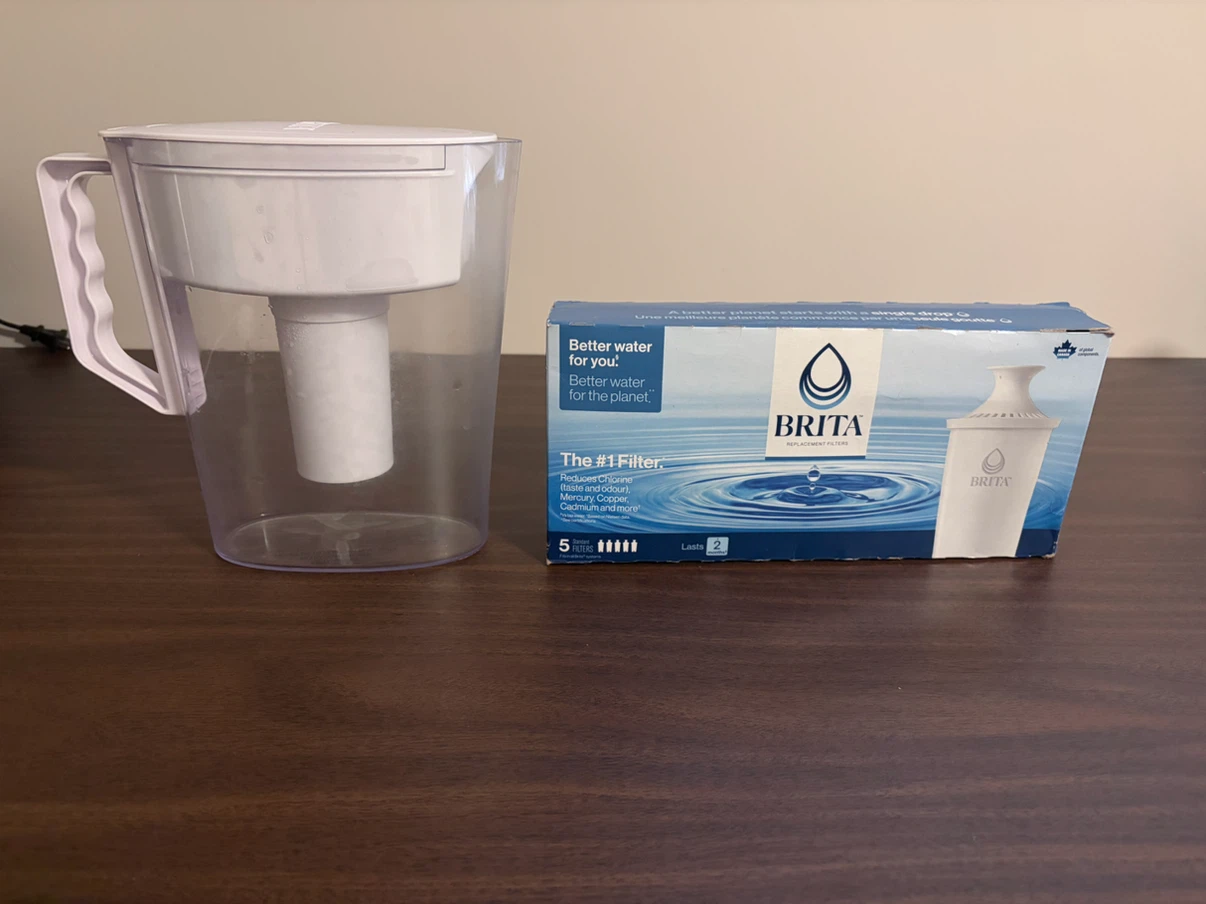 Brita Water Filter Pitcher with 3 Replacement Filters
