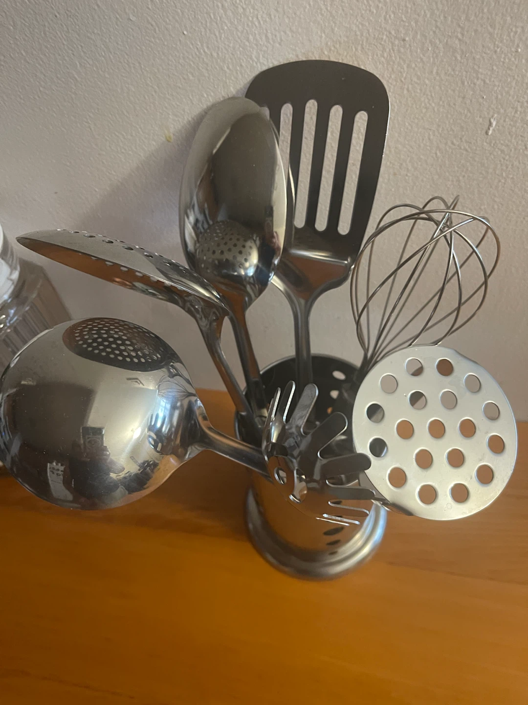 Stainless Steel Kitchen Utensil Set with Holder - photo 3