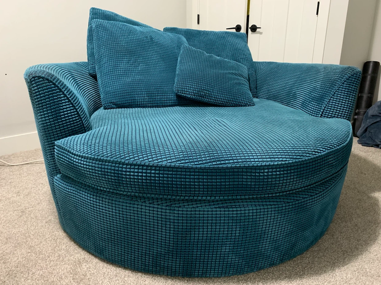 Urban Barn Swivel Chair - Teal - photo 2