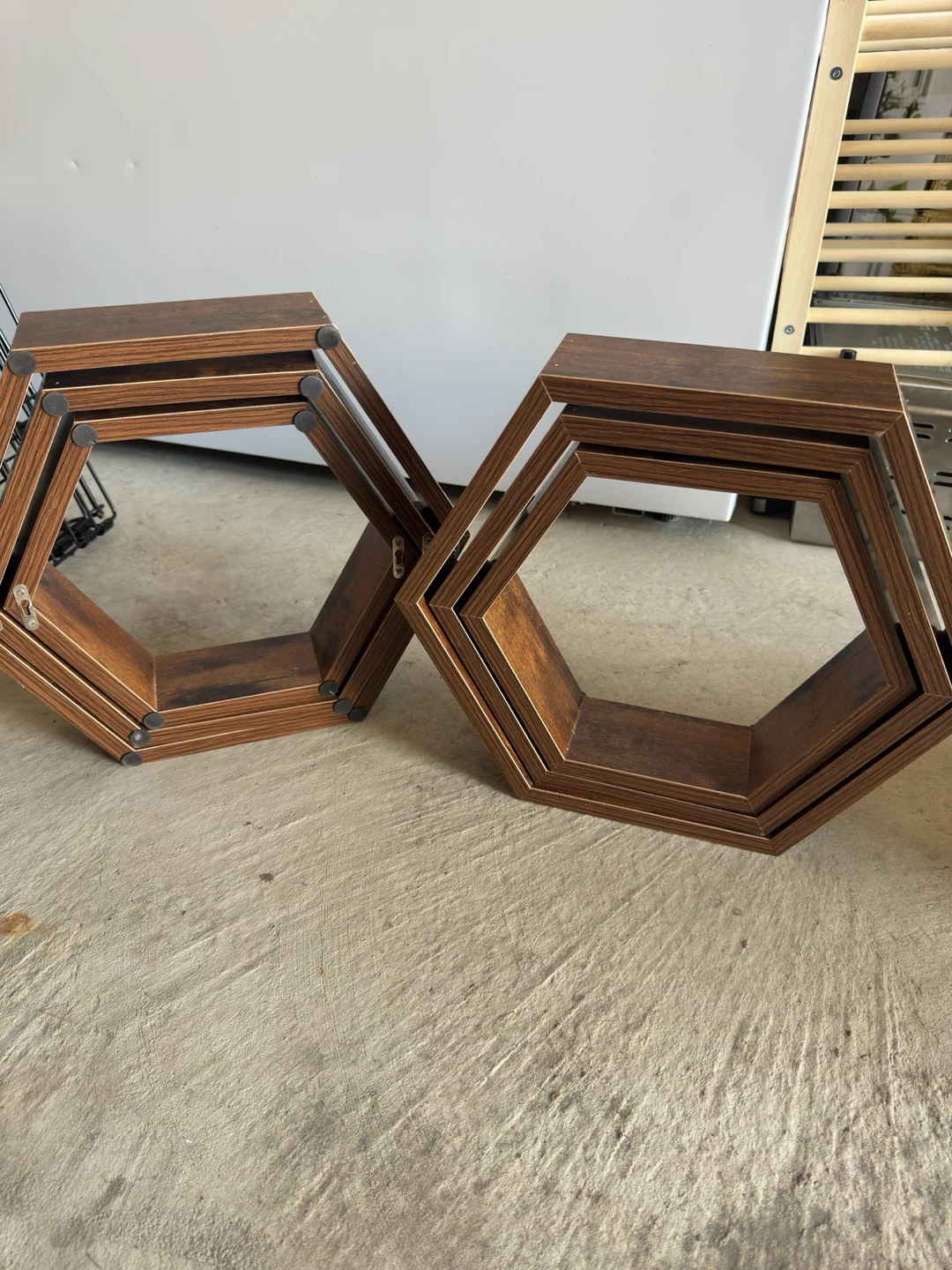 Hexagon Shelves - Set of 2(3 pieces each)