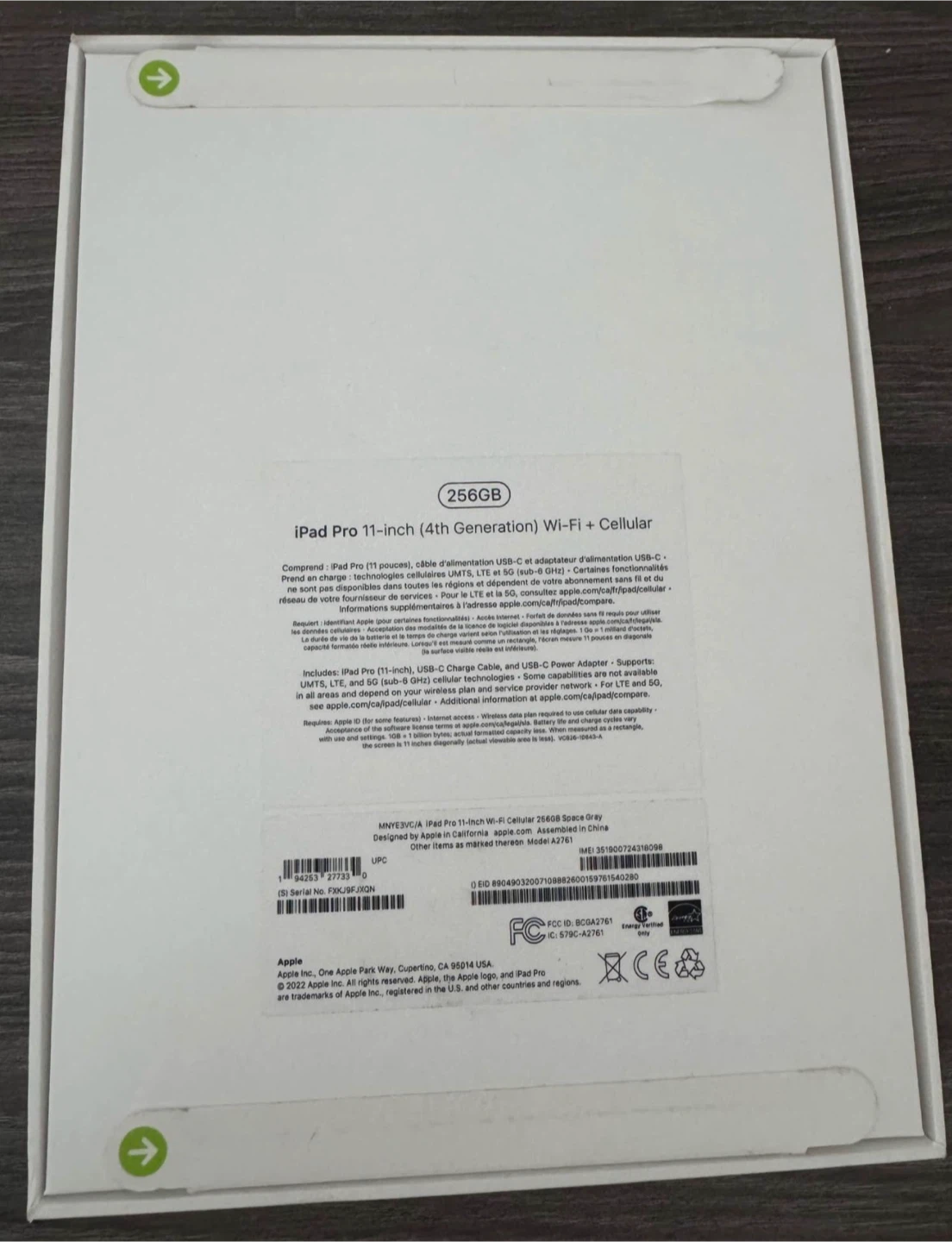 Apple iPad Pro 11-inch (4th Generation) Wi-Fi + Cellular 256GB - photo 2