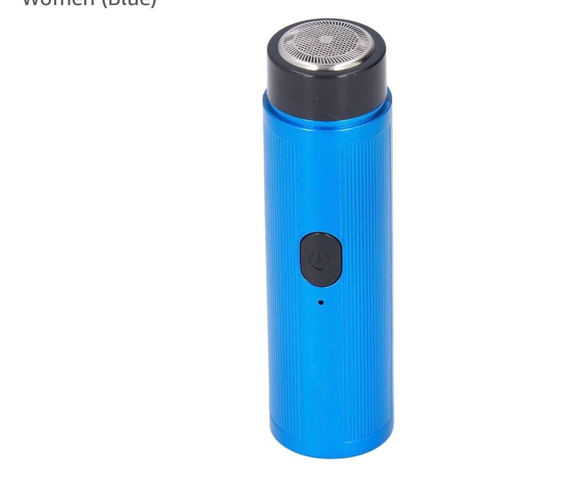 Blue Portable Electric Shaver