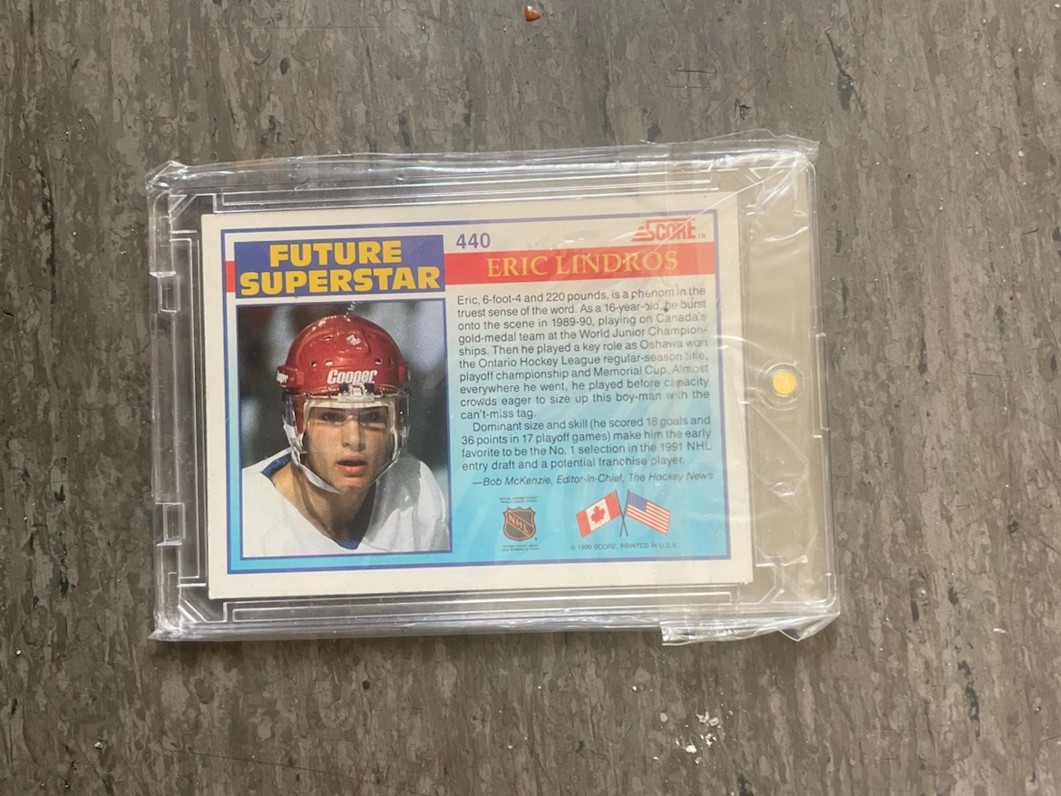 1988 Score Eric Lindros Future Superstar Hockey Card - photo 2