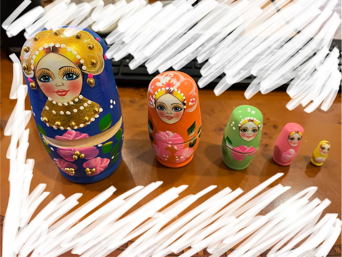 Set of 5 Matryoshka Dolls