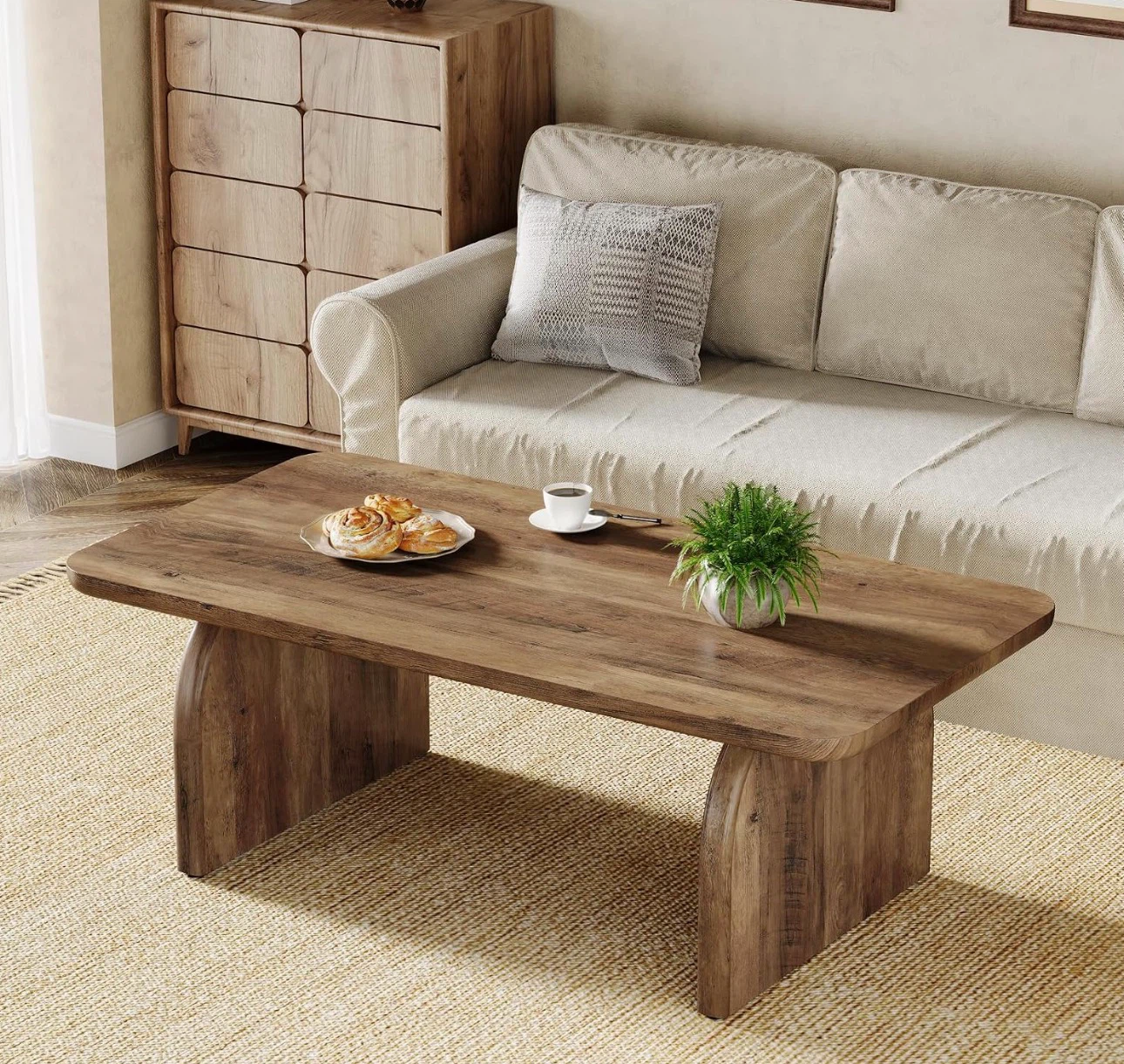 47.24" Wood Coffee Table - photo 2