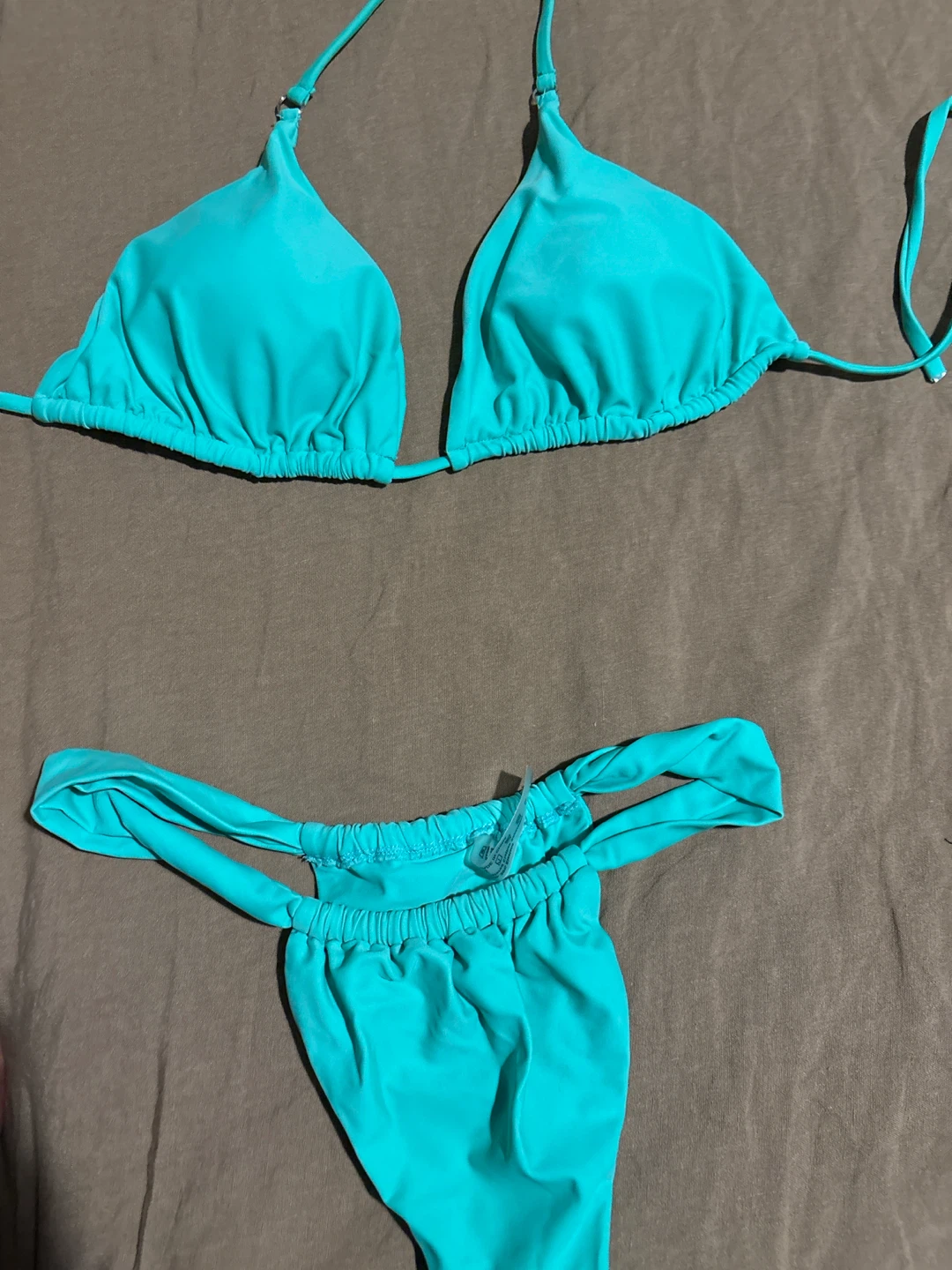 Teal String Bikini Set - photo 2