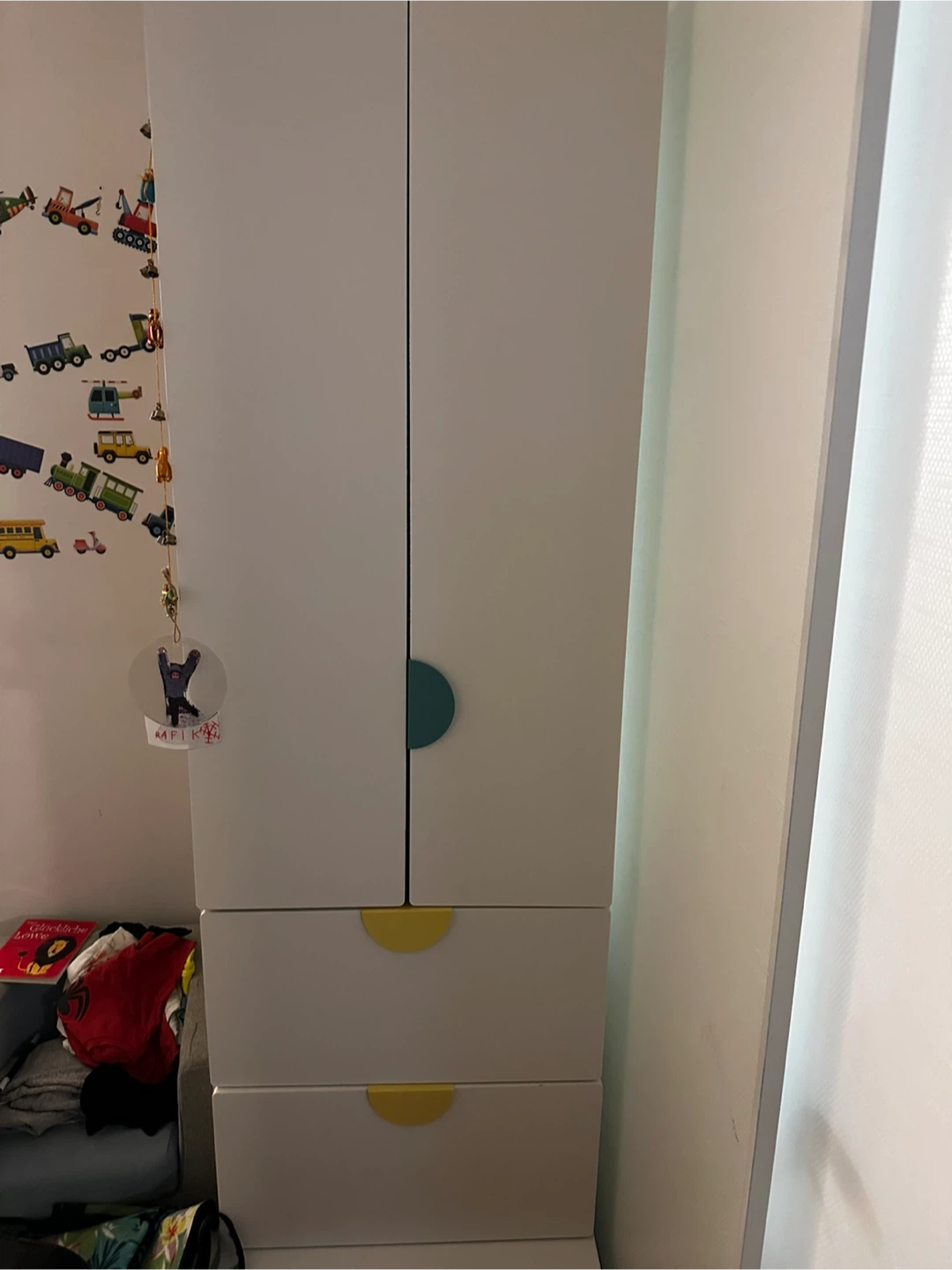 IKEA SMASTAD White Wardrobe with Drawers