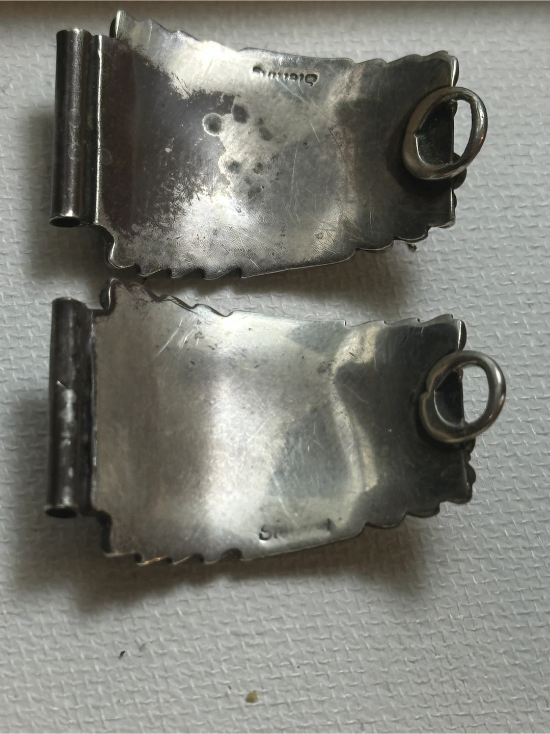 Vintage Sterling Silver Southwestern Watch Tips - photo 4