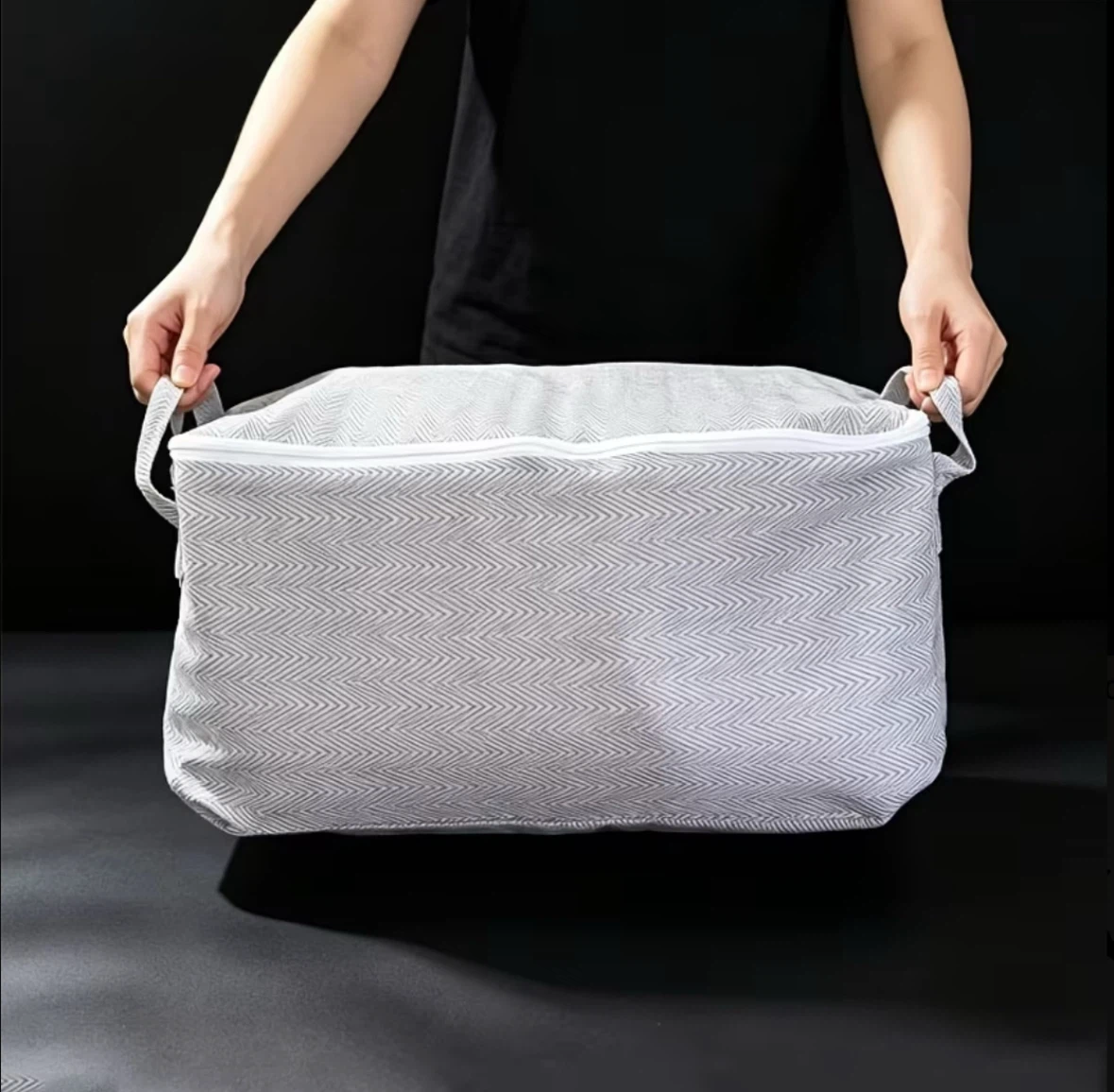 Brand New Set of 6 pcs Home Storage Bags Handles Foldable - photo 2