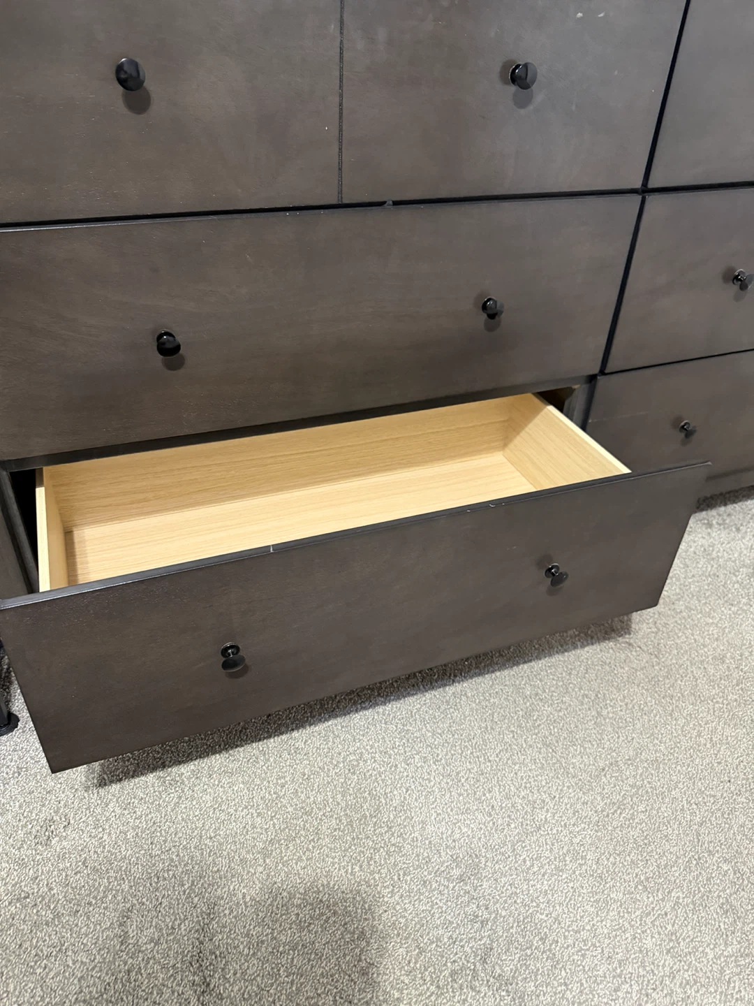 Dark Brown Dresser with Mirror - photo 4
