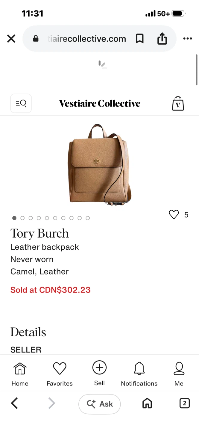 Tory Burch Leather Backpack - photo 4