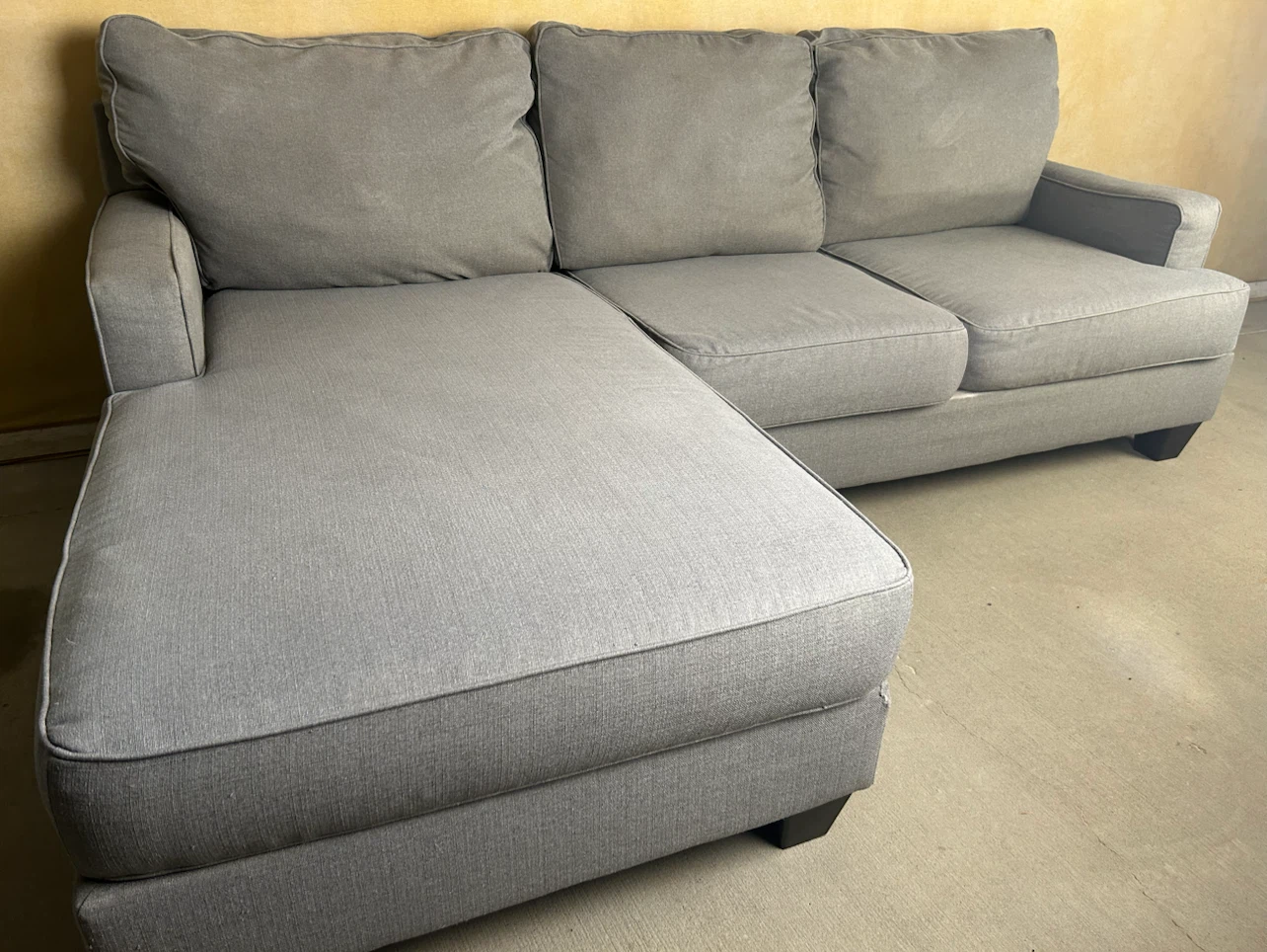 DELIVERY AVAILABLE! GREY FABRIC SECTIONAL SOFA FOR $350!