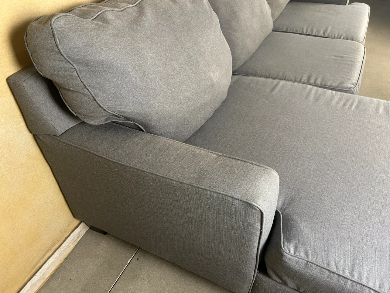 DELIVERY AVAILABLE! GREY FABRIC SECTIONAL SOFA FOR $350! - photo 5