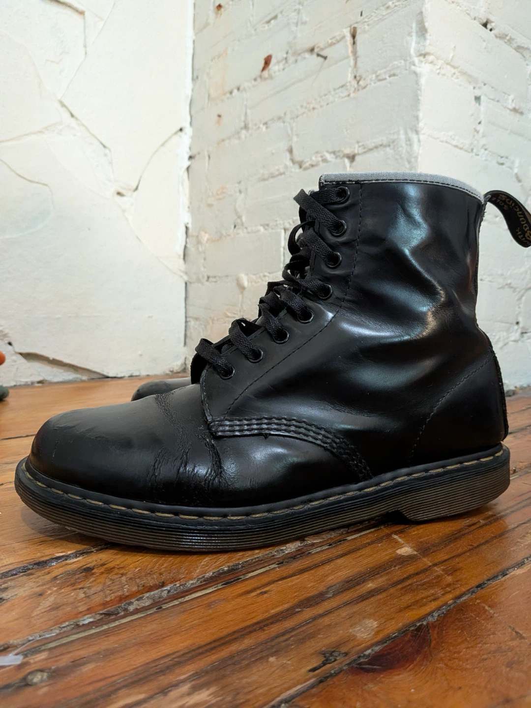 Dr. Martens Black Leather Boots size 11 - photo 2