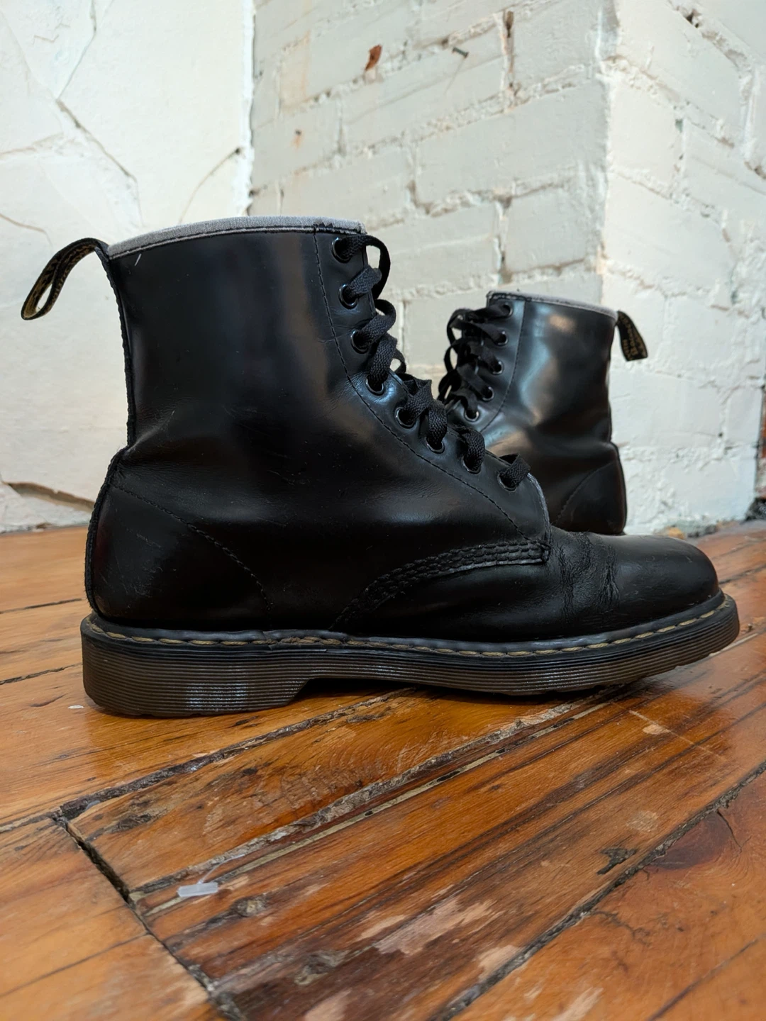 Dr. Martens Black Leather Boots size 11 - photo 3