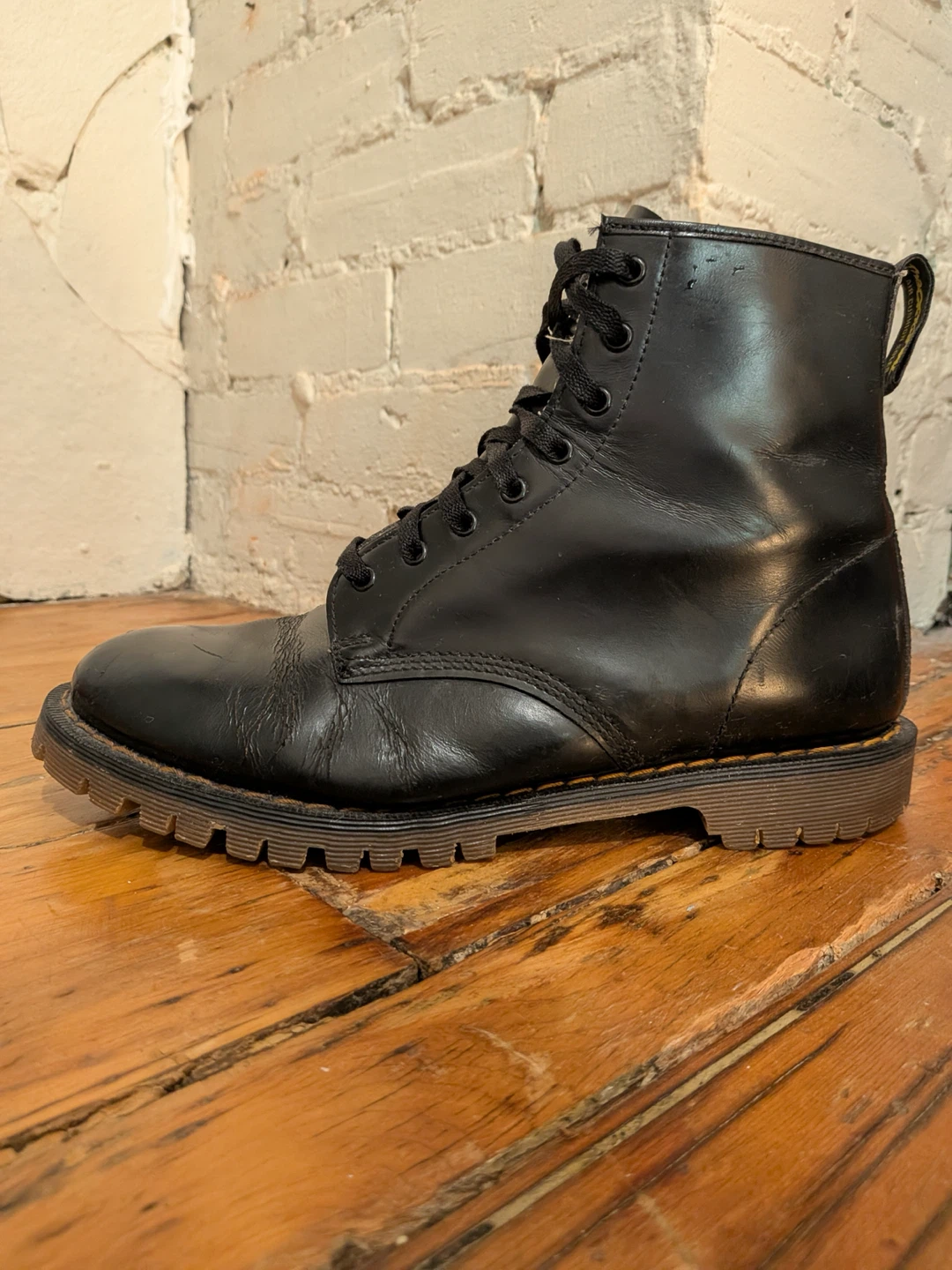 Dr. Martens Black Leather Boots size 11 - photo 2