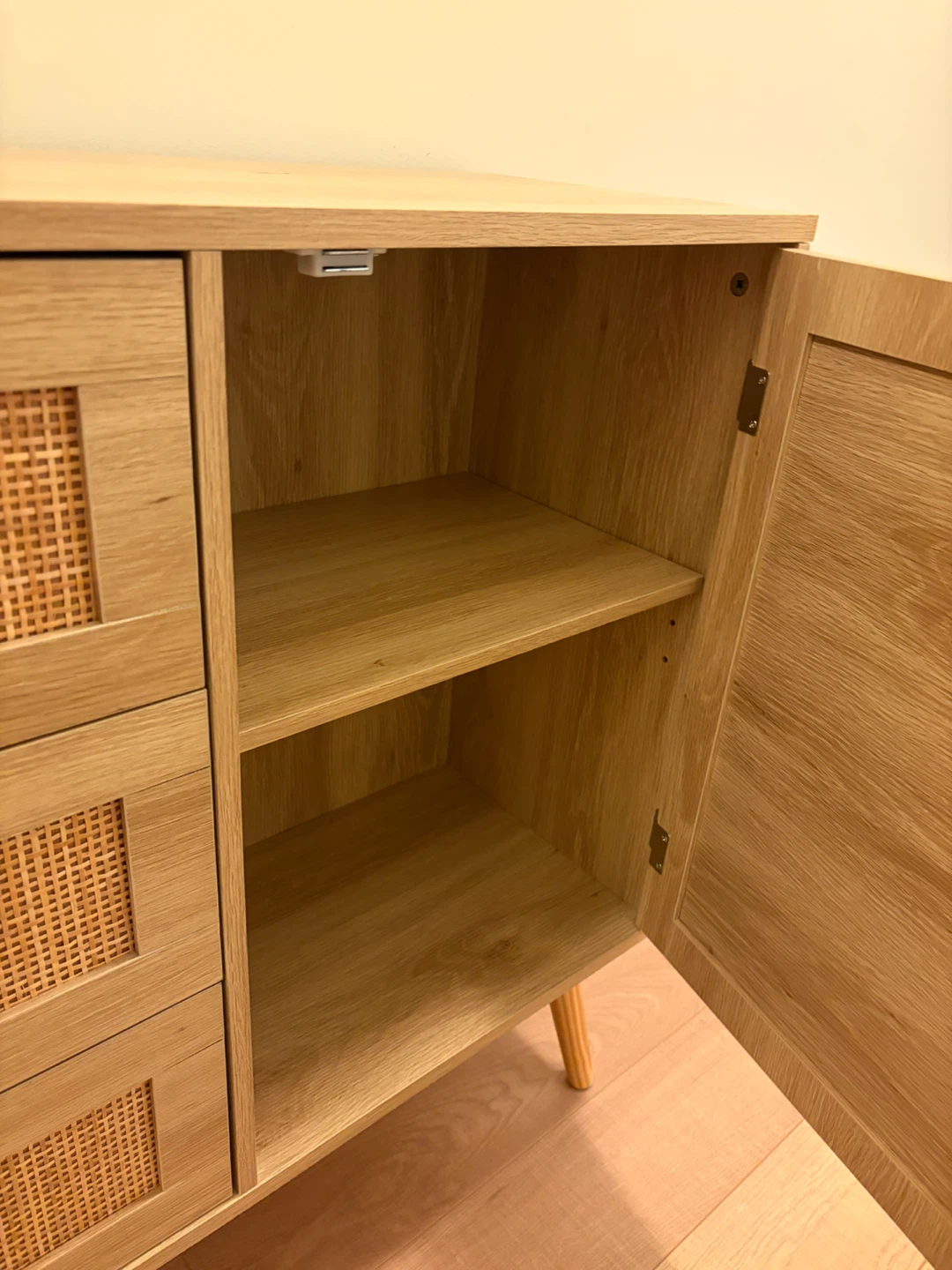 Rattan Sideboard W/ Drawers and Shelves - photo 4