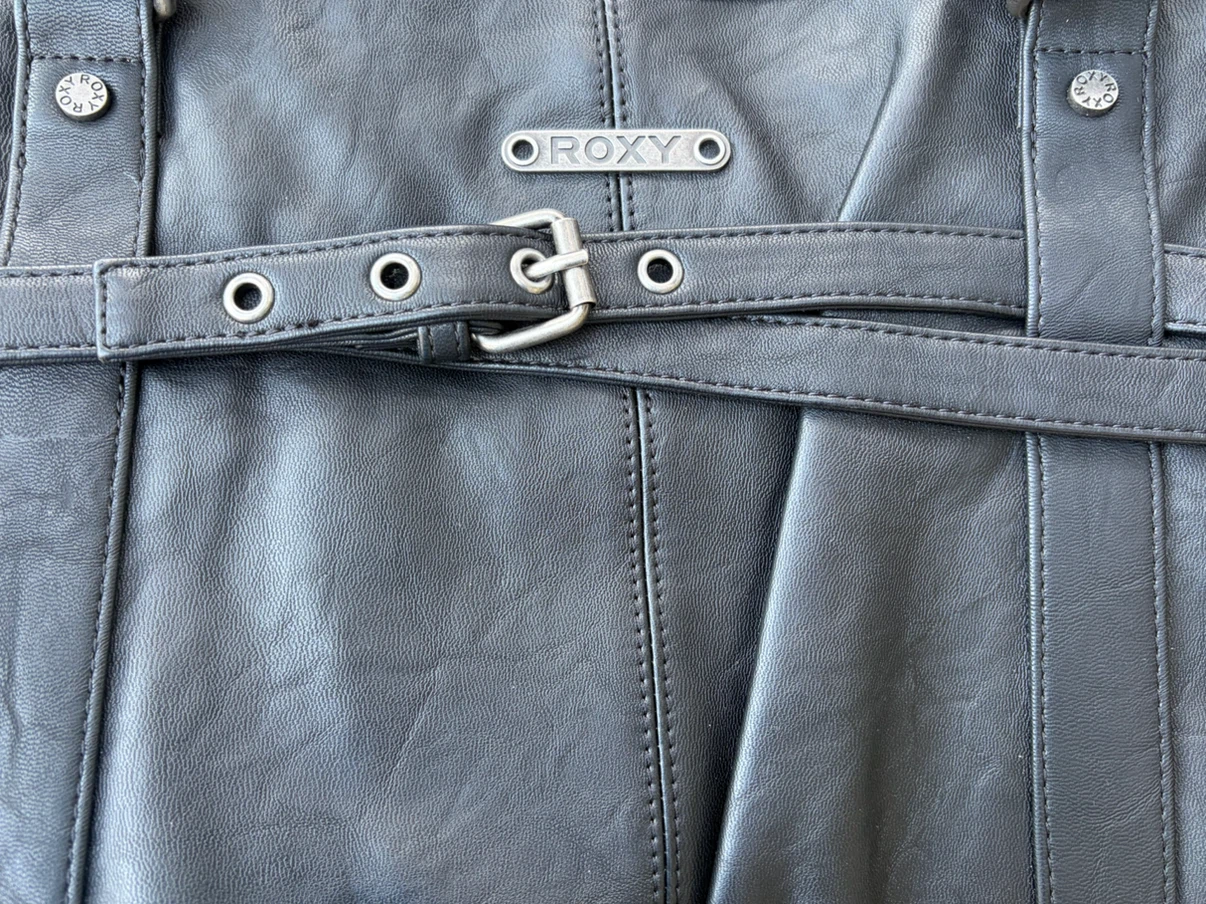 Roxy Black Faux Leather Tote Bag - photo 2