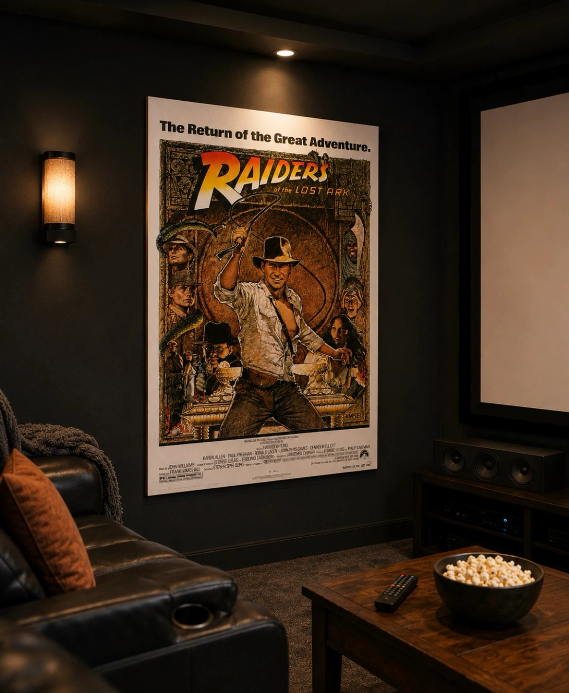 Raiders of the Lost Ark 1994 poster board  Print