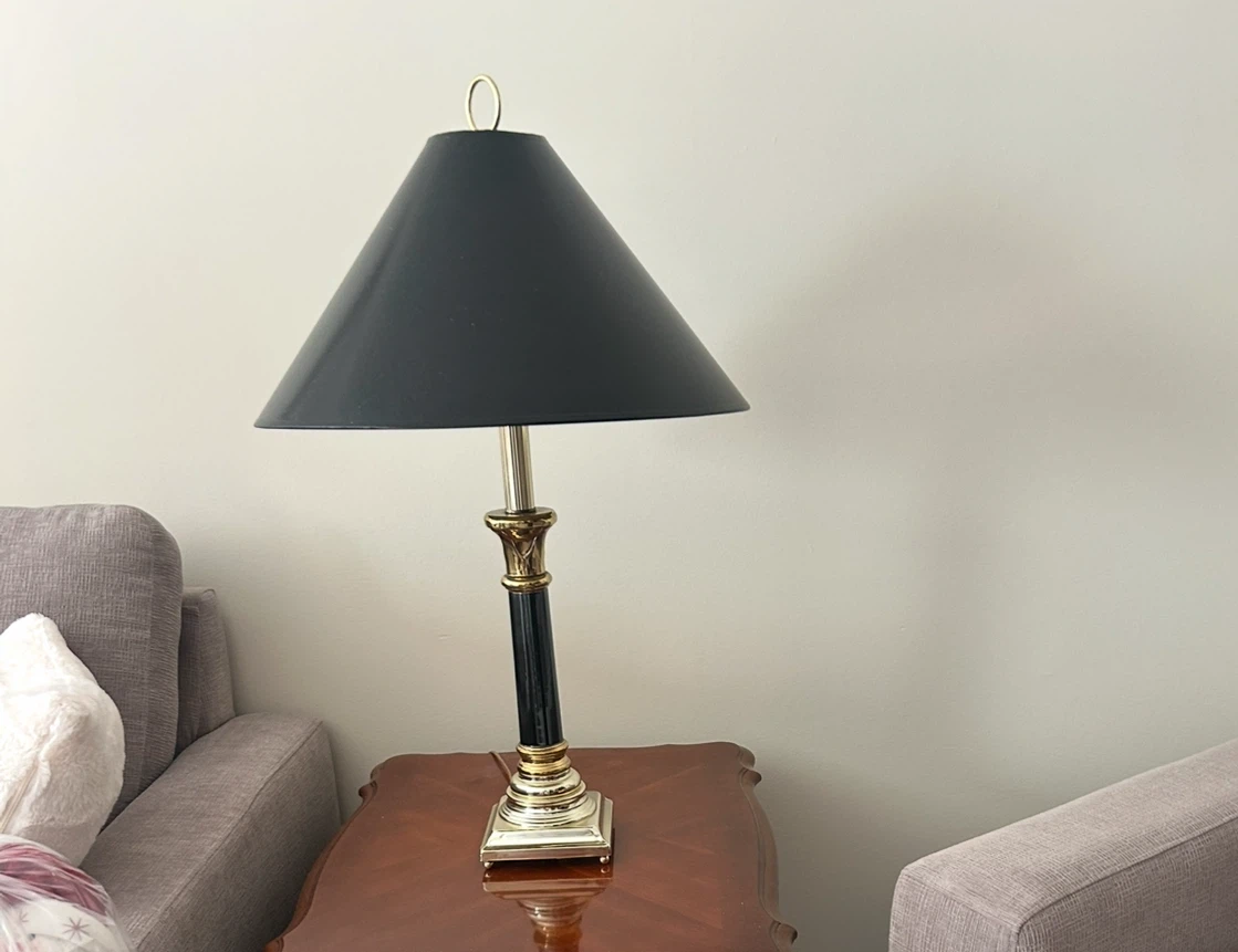 Set of Table Lamps with Black Shade