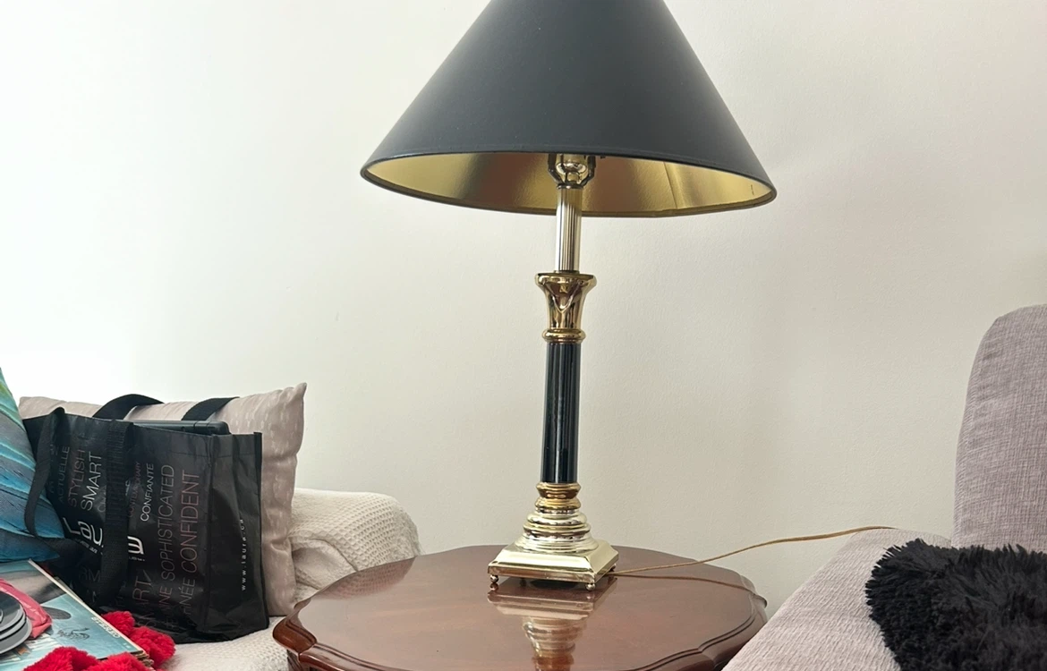 Set of Table Lamps with Black Shade - photo 2