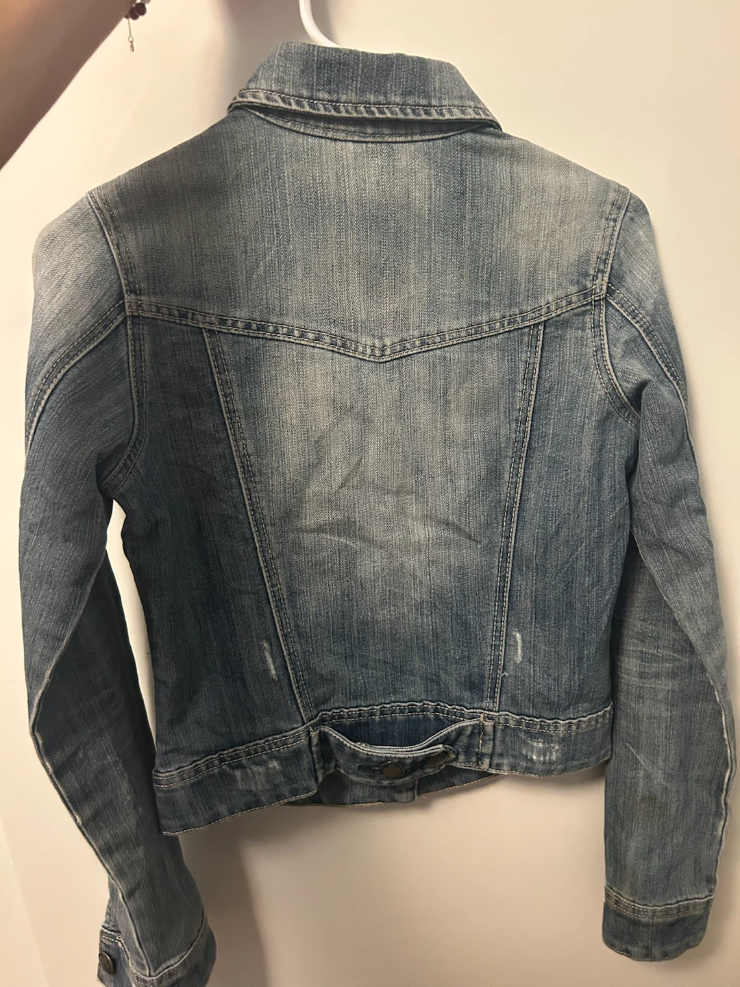 Girls' Denim Jacket with Patches - photo 2