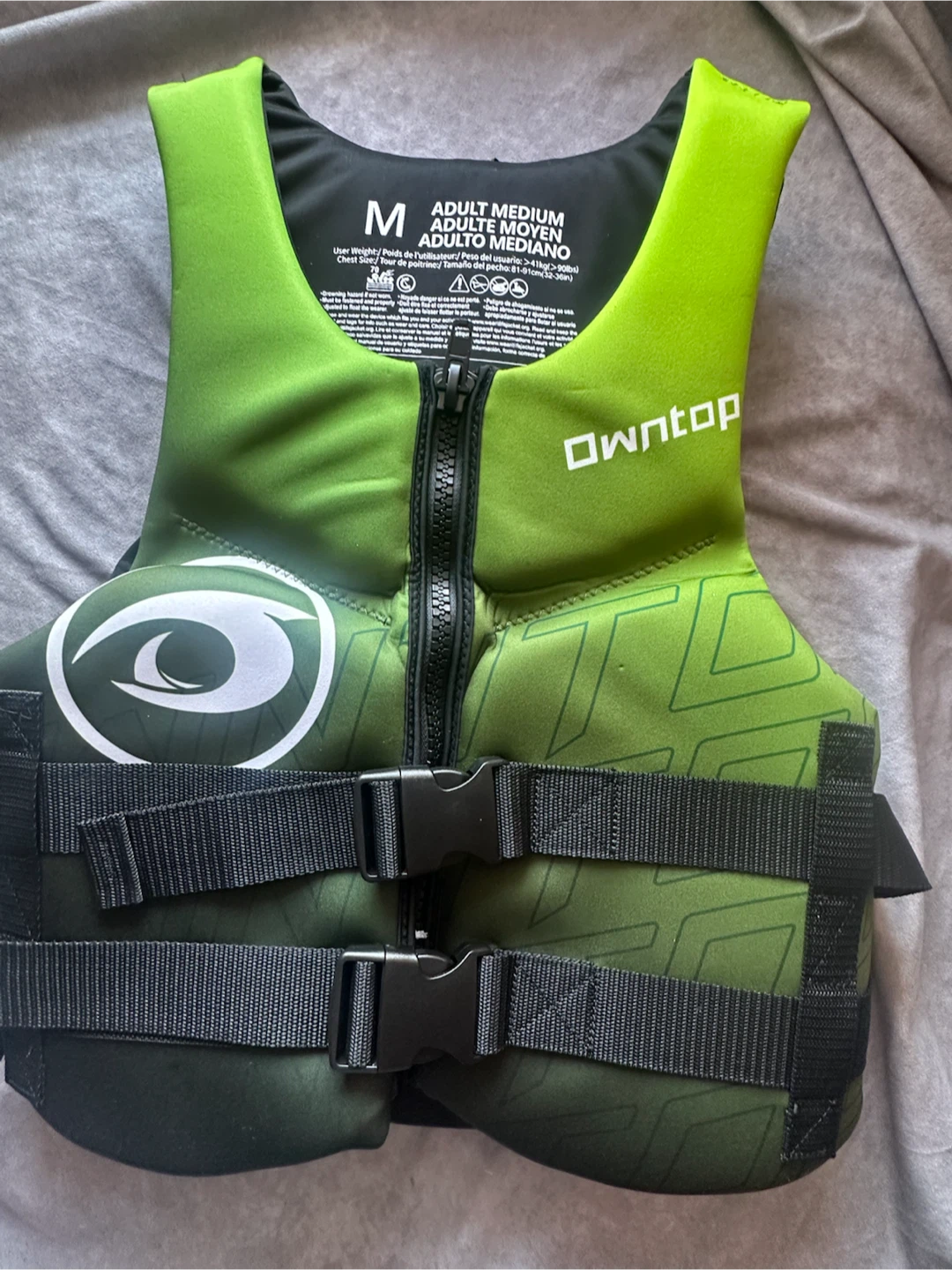 Brand new Owntop Adult Water Sport Vest - Green - Size M - photo 2
