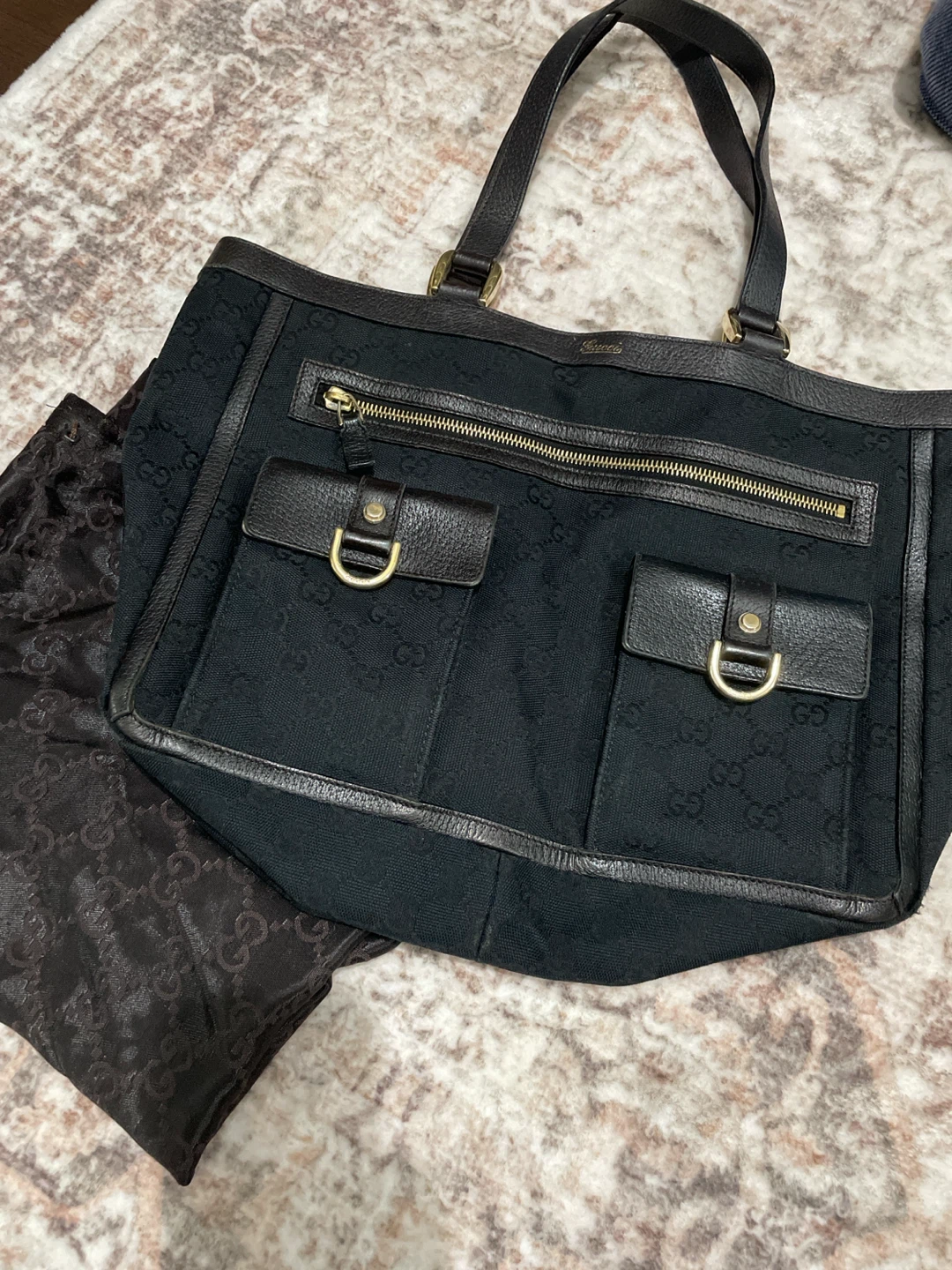 Gucci Abby Canvas Tote Bag (Auth.) - photo 3