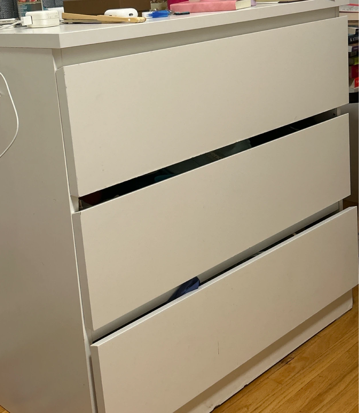 White 3-Drawer Dresser