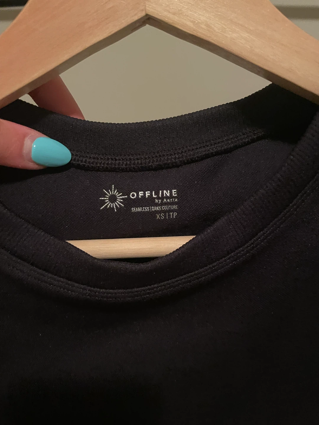 Aerie Black crop T-shirt - photo 2