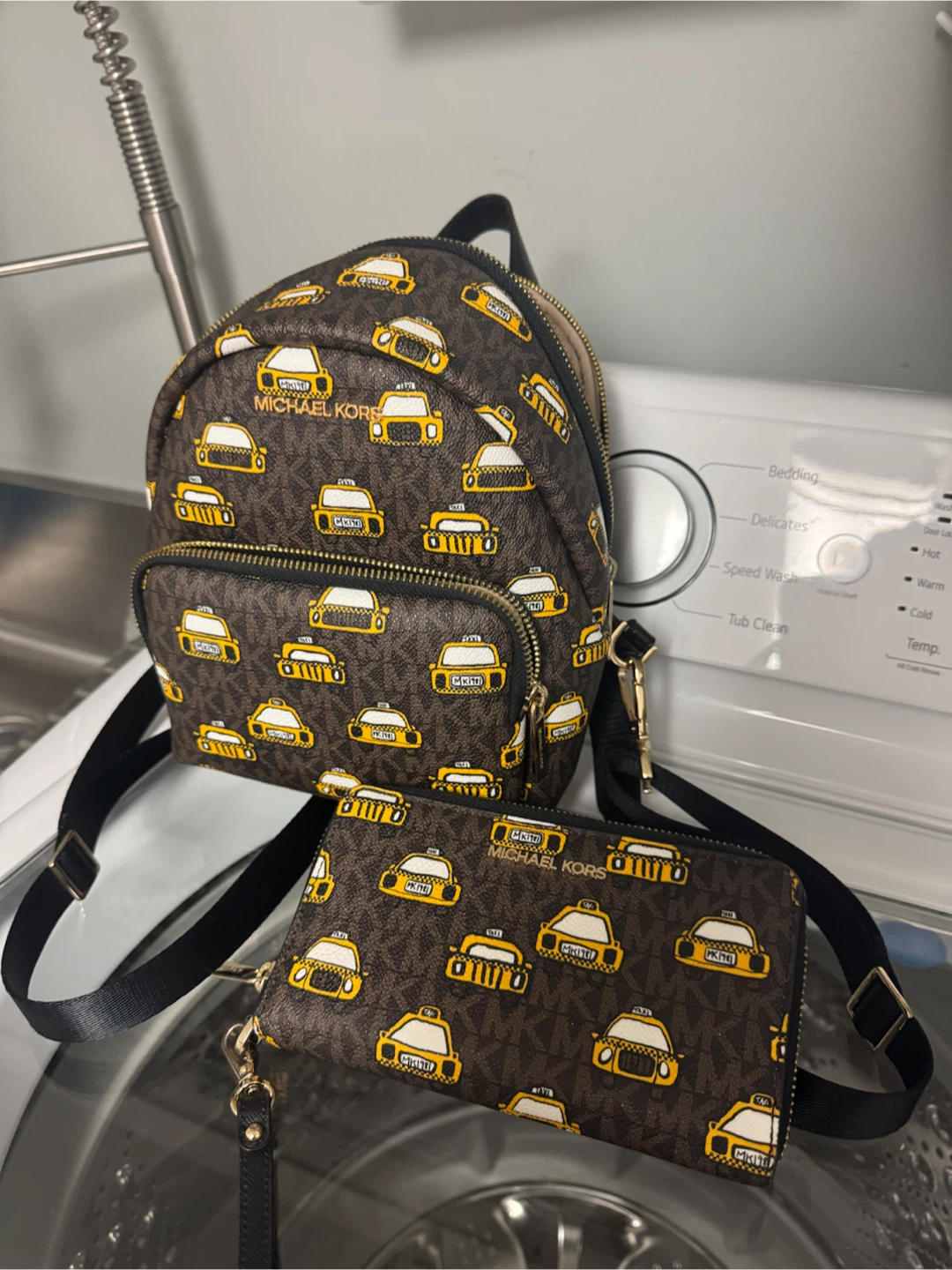 Michael Kors Mini Backpack and Wallet Set