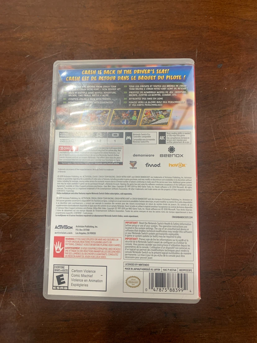 Nintendo Switch Crash Team Racing Nitro-Fueled - photo 2
