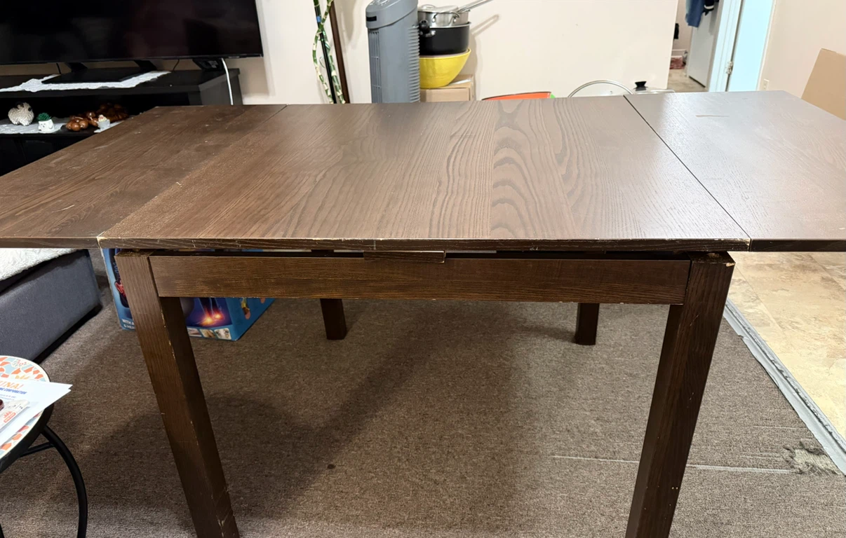 Extendable Dining Table - Dark Wood ikea - photo 2