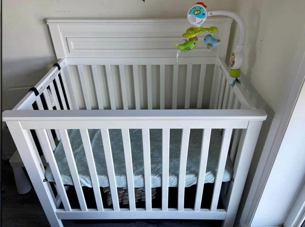 White Baby Crib